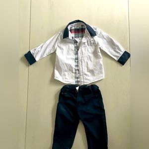 Boss 12 month button up and trouser